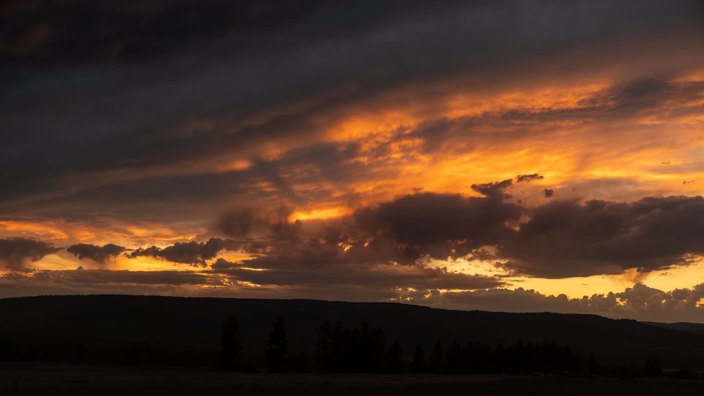 Serene valley landscape at golden hour